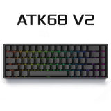 ATK68 Magnetic Switch Mechanical Keyboard mechkeysshop ATK68 V2-Black Magnetic Jade Purple 