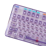 AULA F81 Gasket Hot-Swappable Transparent Mechanical Keyboard mechkeysshop 