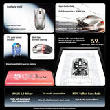 AULA KUNLUN L5 Electromagnetic Micro-switch SSHS2.0 Tri-Mode Gaming Mouse mechkeysshop 