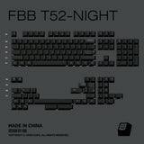 FBB T52 PBT チェリー プロファイル キーキャップ セット
