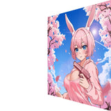 GITOPER Sakura Rabbit Police Anime Waterproof Gaming Mousepad