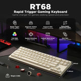 YUNZII RT68 Rapid Trigger Gaming Magnetic Keyboard