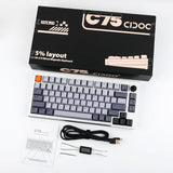 CIDOO C75 Gasket Aluminium Wired Magnetic Mechanical Keyboard mechkeysshop 