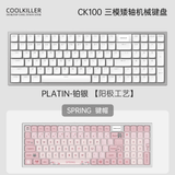 Coolkiller CK100 Low Profile Mechanical Keyboard Wireless mechkeysshop Blueberry Low-profile Switch‌ Silver Anodized Spring Keycap Yes