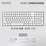 Coolkiller CK100 Low Profile Mechanical Keyboard Wireless mechkeysshop Blueberry Low-profile Switch‌ Silver-Anodizing Yes