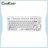 CoolKiller CK75 Polar Bear Transparent Three Mode Mechanical Keyboard mechkeysshop 