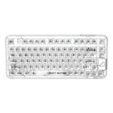 CoolKiller CK75 Polar Bear Transparent Three Mode Mechanical Keyboard