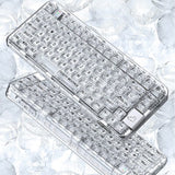 CoolKiller CK75 Polar Bear Transparent Three Mode Mechanical Keyboard mechkeysshop 