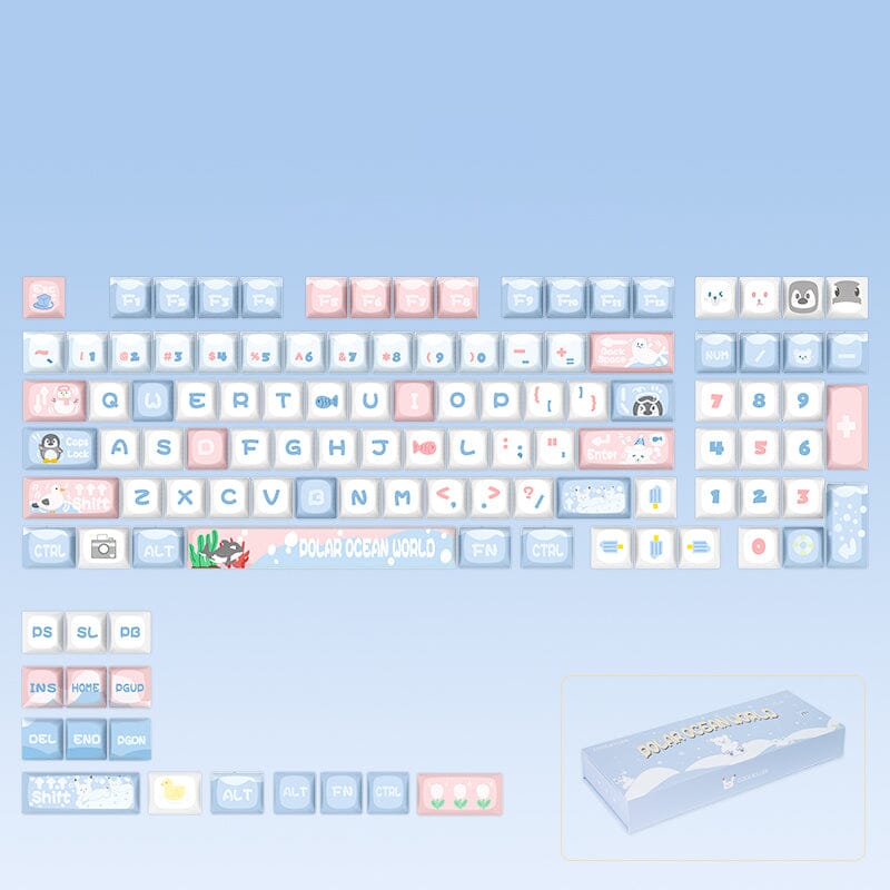 CoolKiller Polar Theme CSA Profile Keycaps Set – mechkeysshop