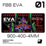 FBB EVA01 Cherry Profile PBT 1.7mm Purple Keycaps Set