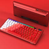 DAREU A84PRO Aluminium Alloy Three Mode Mechanical Keyboard mechkeysshop Red Sky V3 