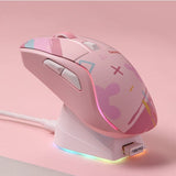 DAREU A950 Three Mode Wireless Mouse mechkeysshop Pink-sugar 