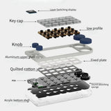 DOIO KB15-01 Aluminum Shell Customized 4Knob Mechanical Keyboard mechkeysshop 