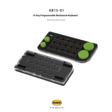 DOIO KB15-01 Aluminum Shell Customized 4Knob Mechanical Keyboard mechkeysshop Black 