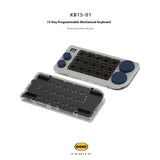 DOIO KB15-01 Aluminum Shell Customized 4Knob Mechanical Keyboard mechkeysshop Grey 