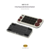 DOIO KB15-01 Aluminum Shell Customized 4Knob Mechanical Keyboard mechkeysshop White 