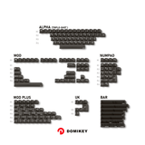 DOMIKEY Obsidian Transparent Cherry Keycaps Set mechkeysshop Japanese 