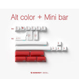 DOMIKEY RUBY Cherry Profile ABS Keycaps mechkeysshop Alt&Spacebar 