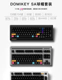 DOMIKEY SA WOB Black on White Keycap Set mechkeysshop 