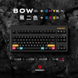 DOMIKEY SA WOB Black on White Keycap Set mechkeysshop 