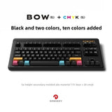 DOMIKEY SA WOB Black on White Profile ABS Keycaps mechkeysshop 