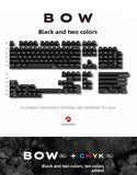 DOMIKEY SA WOB Black on White Profile ABS Keycaps mechkeysshop 