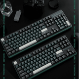 DURGOD K610W/K620W Hot-swap Three Modes Mechanical Keyboard mechkeysshop BlackGreen-no backlight K610w-104keys Red Switch