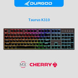 DURGOD Taurus 310 Nebula RGB Mechanical Keyboard mechkeysshop Black RGB NS 104keys Cherry Silver 
