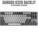 Durgod Taurus K320/K310 White Backlit 87/104keys Mechanical Keyboard mechkeysshop Cherry Blue 87 keys 