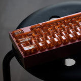 FBB Fossil Cherry Profile PC Amber Keycaps Set