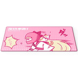 FBB Biker Girl Cherry Profile Keycaps Set mechkeysshop Pink desk mat 