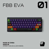 FBB EVA01 Cherry Profile PBT 1.7mm Purple Keycaps Set mechkeysshop 