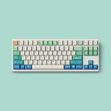 FBB Island R2 Cherry Profile PBT Blue Keycaps Set mechkeysshop 