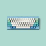 FBB Island R2 Cherry Profile PBT Blue Keycaps Set mechkeysshop 