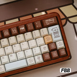 FBB Otter Coffee PBT Cherry Profile Keycaps Set mechkeysshop 
