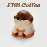 FBB Otter Coffee PBT Cherry Profile Keycaps Set mechkeysshop Artisan Keycap 1 