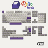FBB Retro Purple PBT Cherry Profile Keycaps Set mechkeysshop 