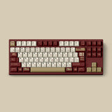 FBB SFC PBT Retro Cherry Profile Keycaps Set mechkeysshop FC Red White keycaps 