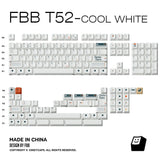 FBB T52 PBT Cherry Profile Keycaps Set mechkeysshop T52 cool white 