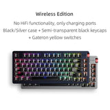 FiiO KB3 Hifi Audio Mechanical Keyboard mechkeysshop Wireless Edition Black G Pro 3.0 Yellow