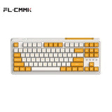 FL·ESPORTS CMK87-SA Single-Mode Mechanical Keyboard mechkeysshop yellow Ice Mint 