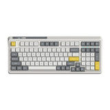 FL·ESPORTS CMK98 Candy Hot-swappable Mechanical Keyboard mechkeysshop Grey(three mode) Box V2 White 