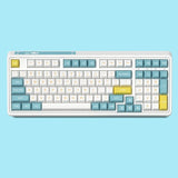 FL·ESPORTS CMK98 Candy Hot-swappable Mechanical Keyboard mechkeysshop Sea salt lemon(three mode) Box V2 White 