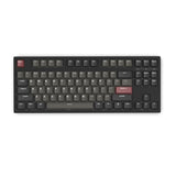FL·ESPORTS GP87 Wired Mechanical Keyboard mechkeysshop Black Red-Wired BOX Red 
