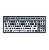 FL·ESPORTS MK870 Wireless Mechanical Keyboard Kit mechkeysshop Obsidian(South facing LED)-Single mode 