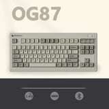 FL·ESPORTS OG87/OG104 Retro Mechanical Keyboard mechkeysshop Grey MX Ice Mint V2 OG87