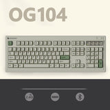 FL·ESPORTS OG87/OG104 Retro Mechanical Keyboard mechkeysshop White MX Ice Mint V2 OG104