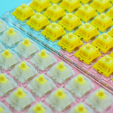 Gateron Cap Yellow 50gf Linear Mechanical Keyboard Switches mechkeysshop 