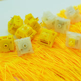 Gateron Cap Yellow 50gf Linear Mechanical Keyboard Switches mechkeysshop 