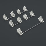 Gateron Plate Mounted Stabilizers mechkeysshop White for 64 keys keyboard 